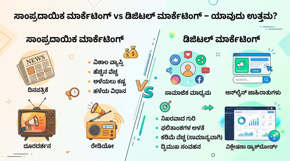ಸಾಂಪ್ರದಾಯಿಕ-ಮಾರ್ಕೆಟಿಂಗ್-ಮತ್ತು-ಡಿಜಿಟಲ್-ಮಾರ್ಕೆಟಿಂಗ್